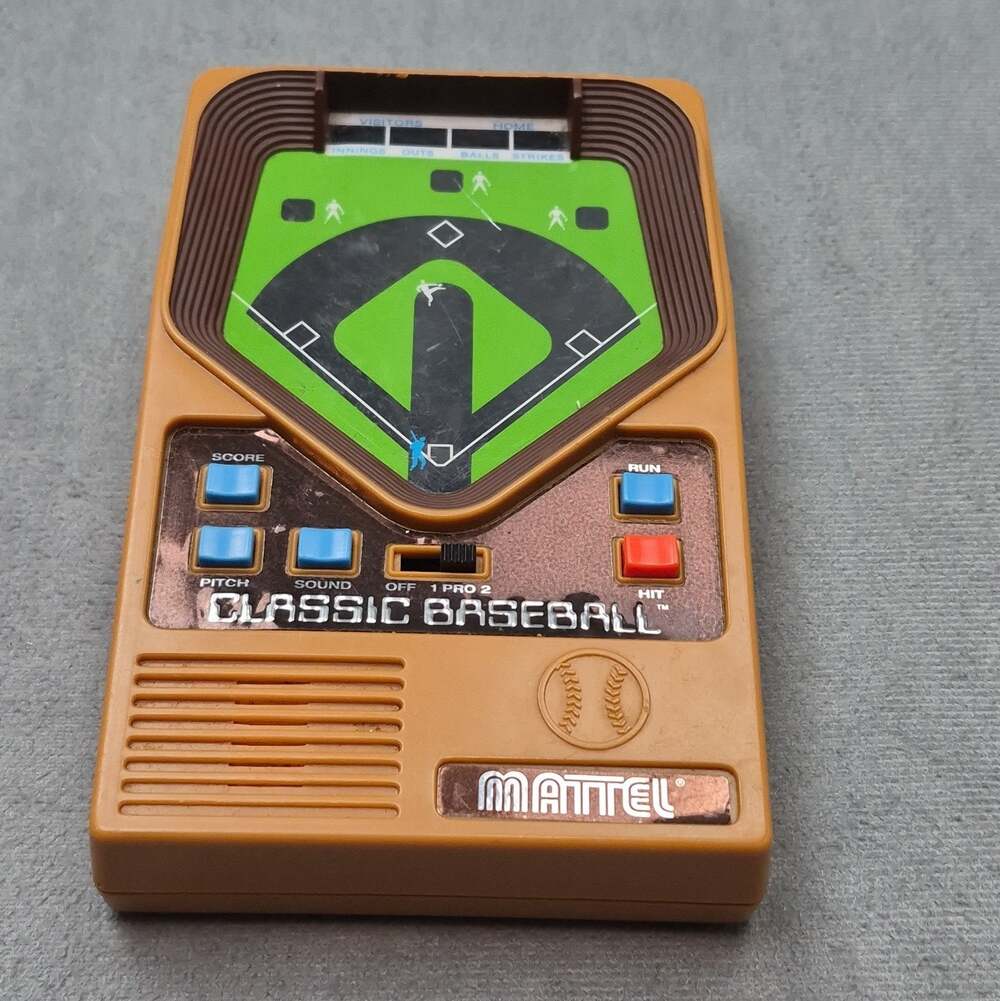 Vintage 2001 Mattel Classic Baseball Electronic Game - Tested Working